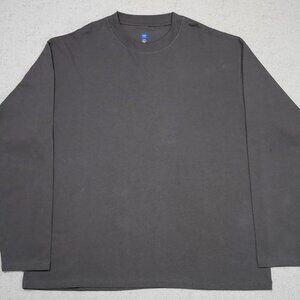 Yeezy Kanye Classic Solid Color Round Neck Long Sleeve